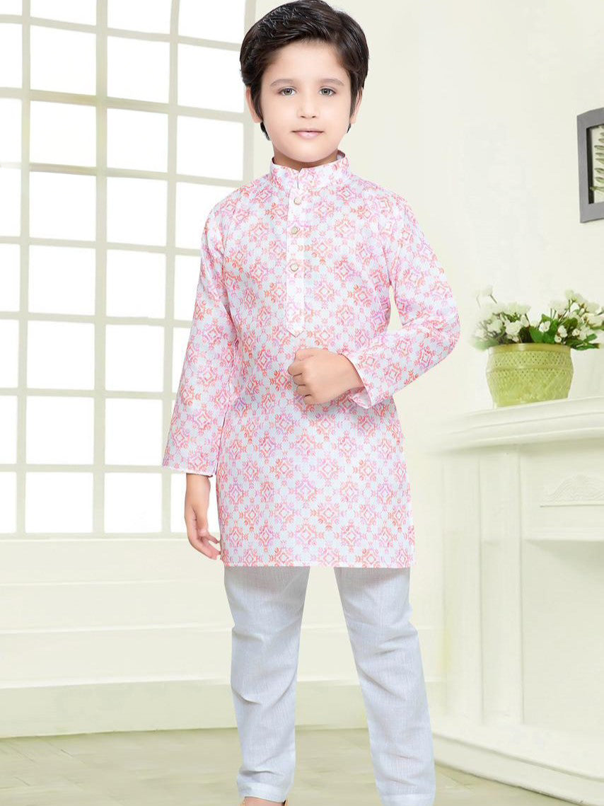 Boys Printed Kurta Payjama - Roop Darshan
