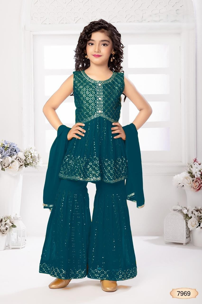 Iqra Palazzo Suit - Roop Darshan