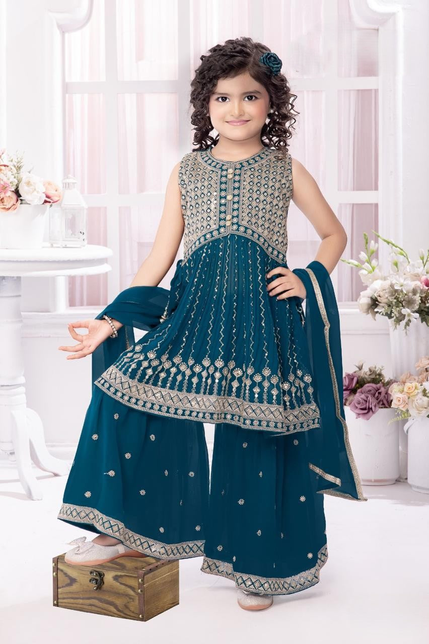 Richa Palazzo Suit - Roop Darshan
