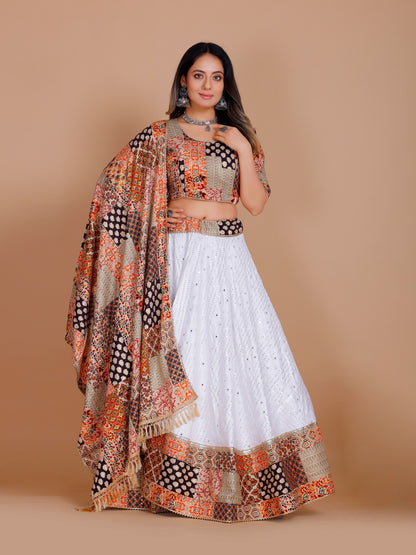 Gauri Lahenga Choli - Roop Darshan