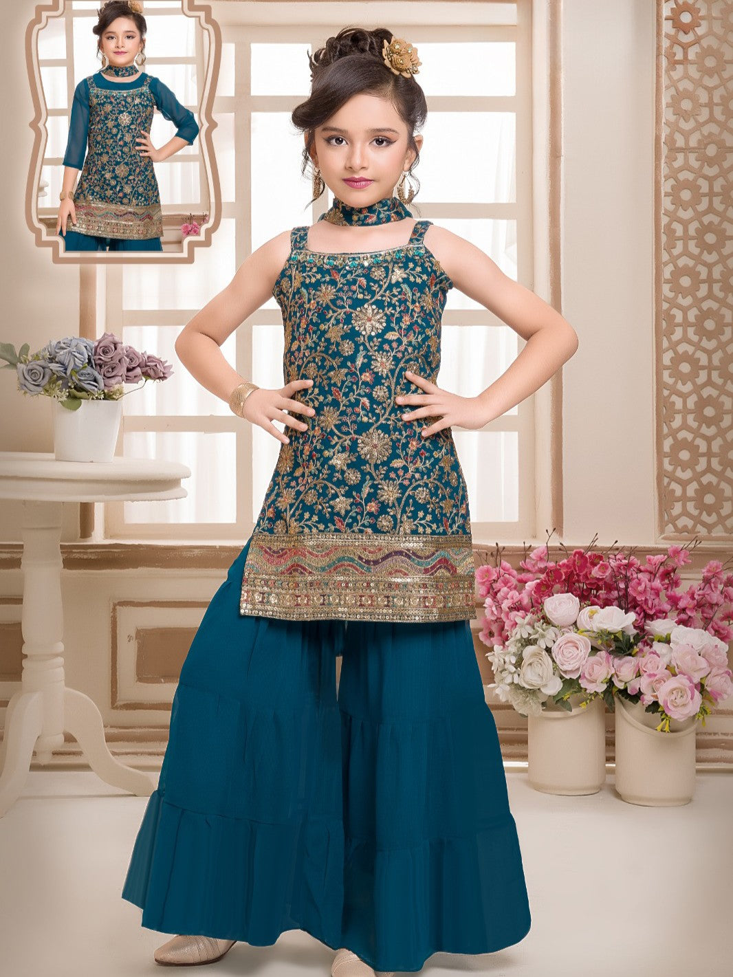 Sanaya Palazzo Suit - Roop Darshan