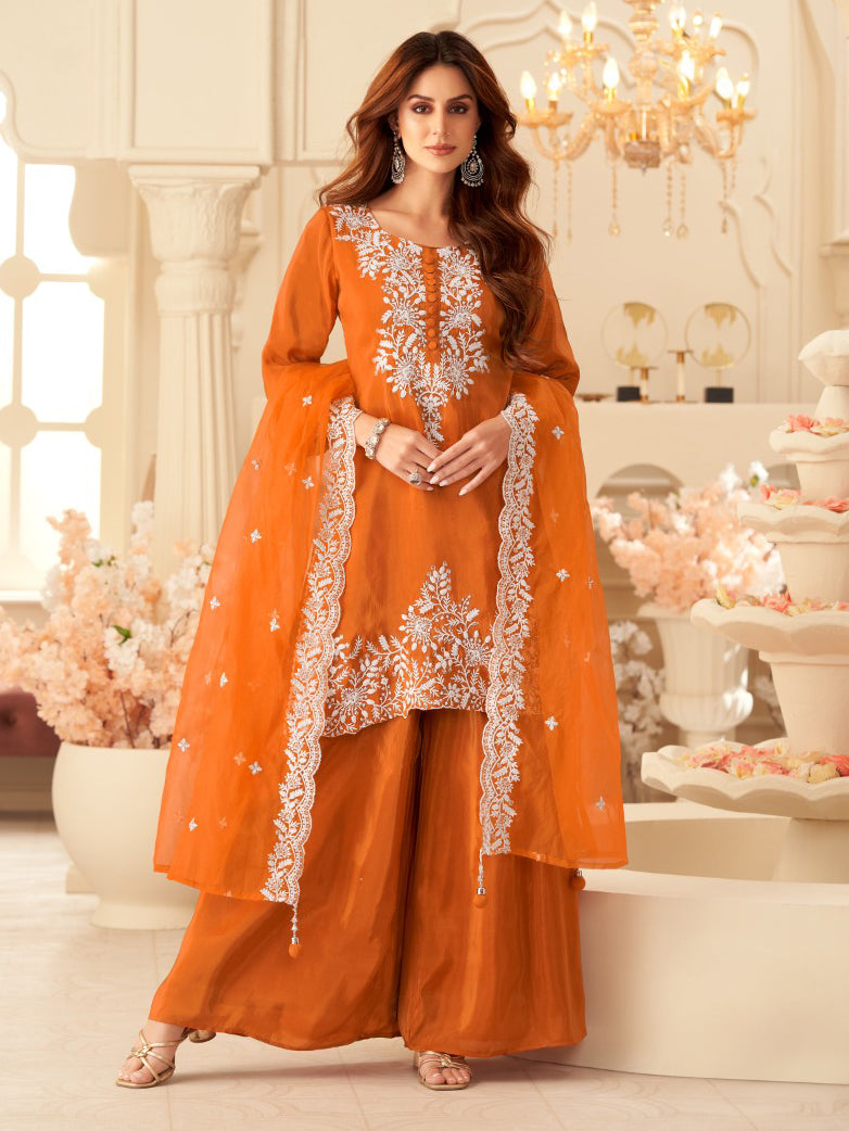 Hemali Palazzo Suit - Roop Darshan