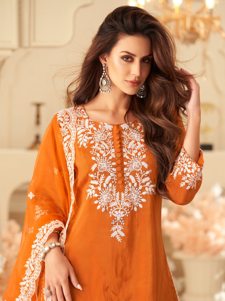 Hemali Palazzo Suit - Roop Darshan