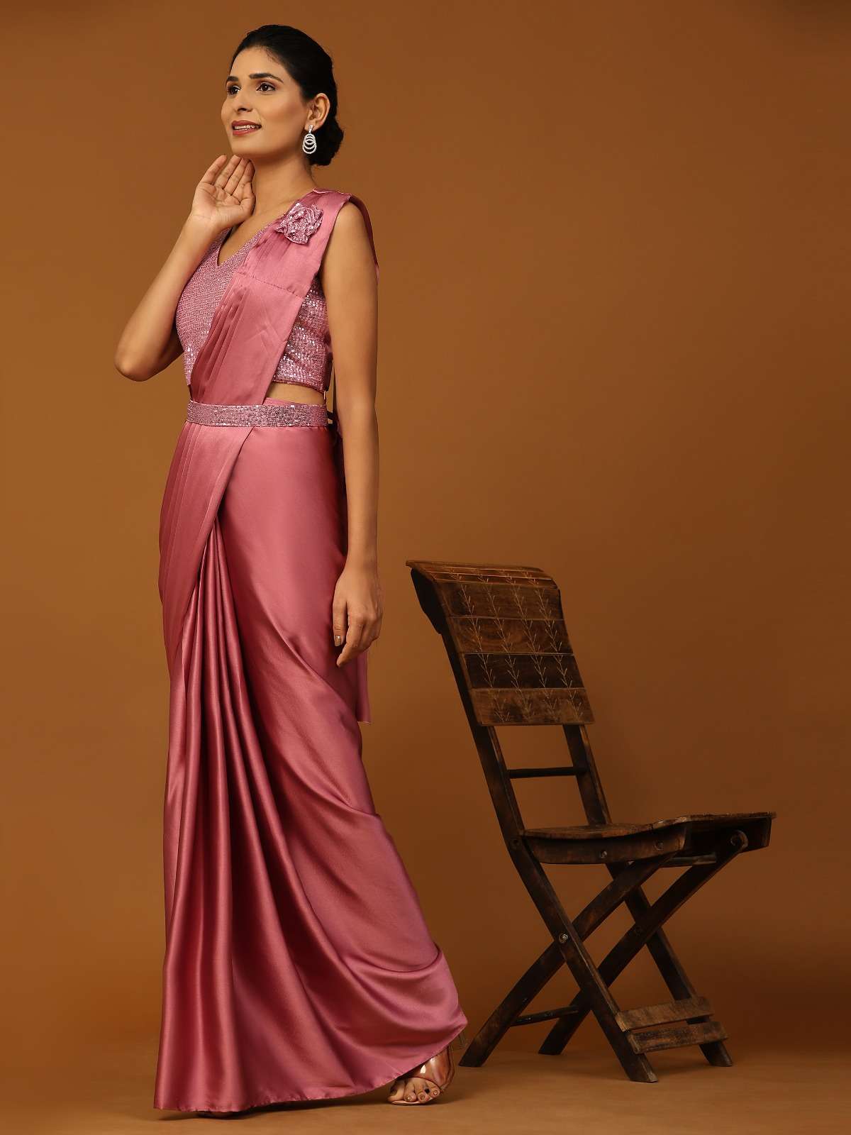 Hansika Ready To Wear Choli Saree
