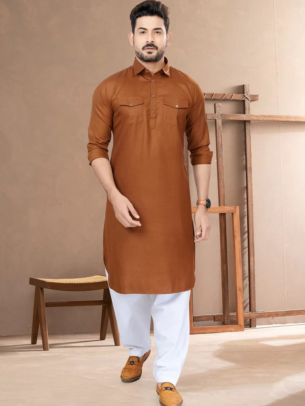 Mens Pathani Suit - Roop Darshan