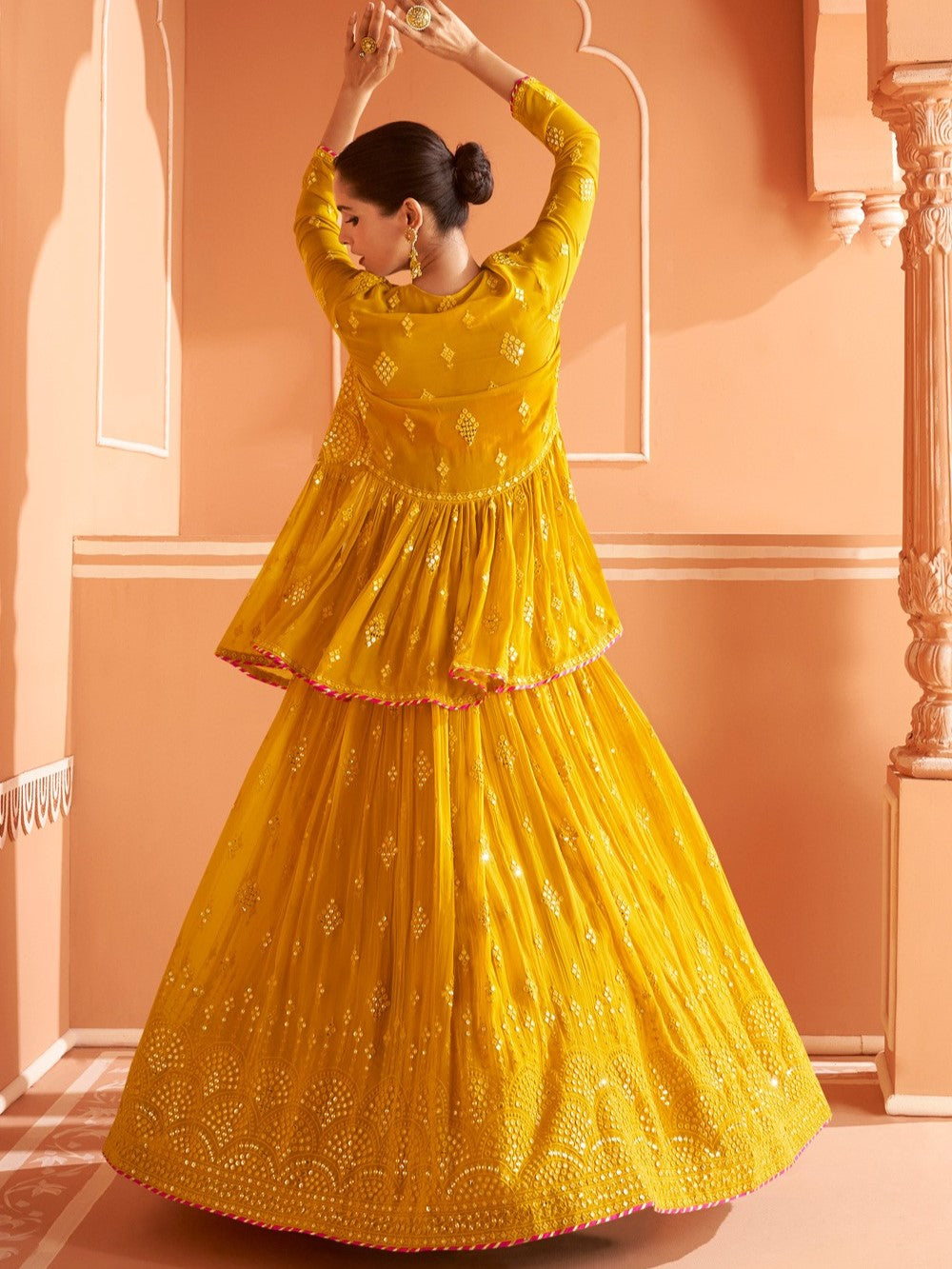 Noor Lehenga Choli With Jacket - Roop Darshan