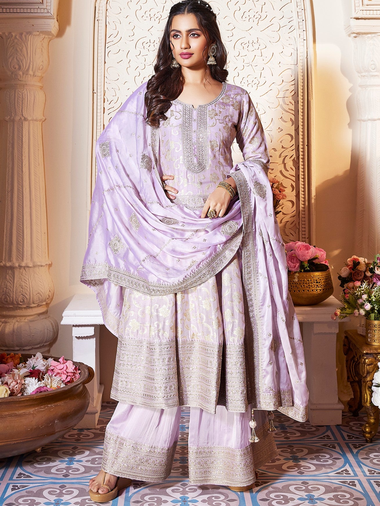 Gargi Palazzo Suit - Roop Darshan