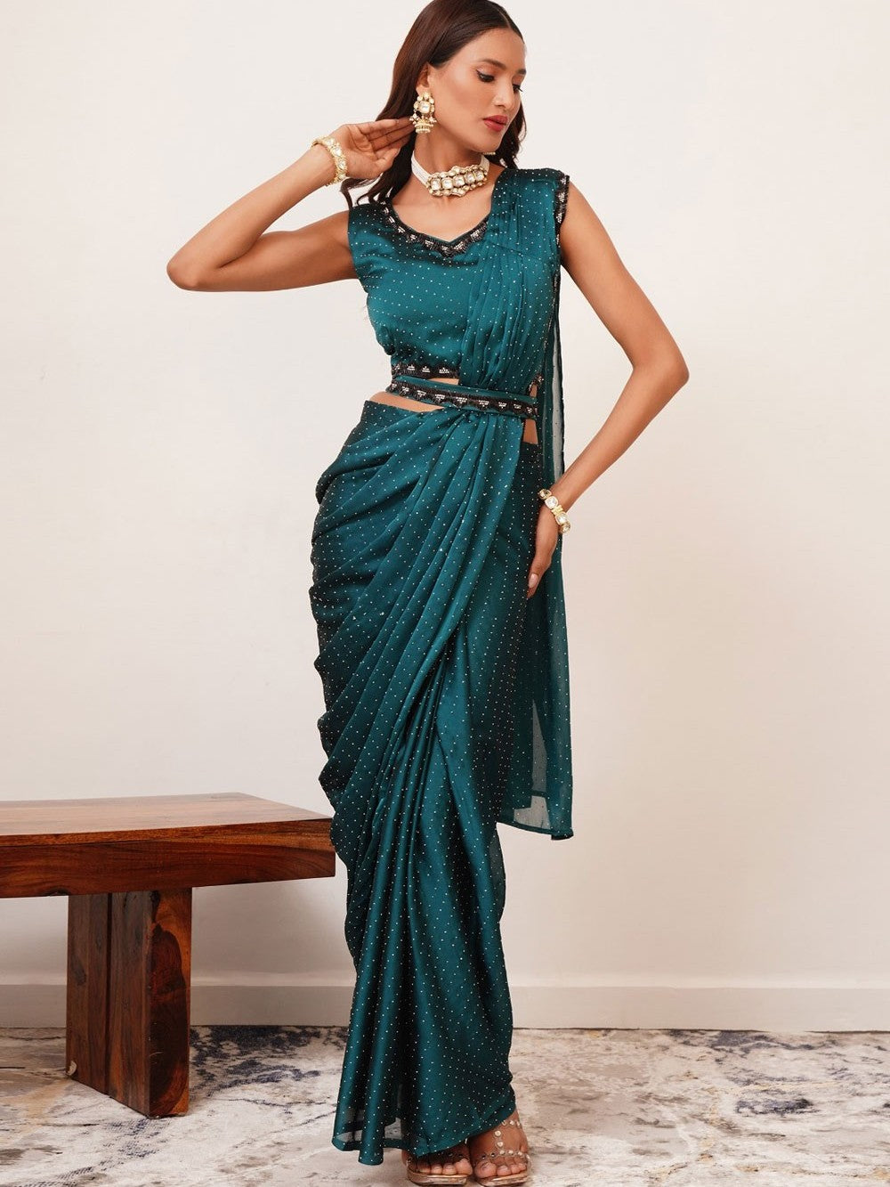 Haina Ready To Wear Choli Saree