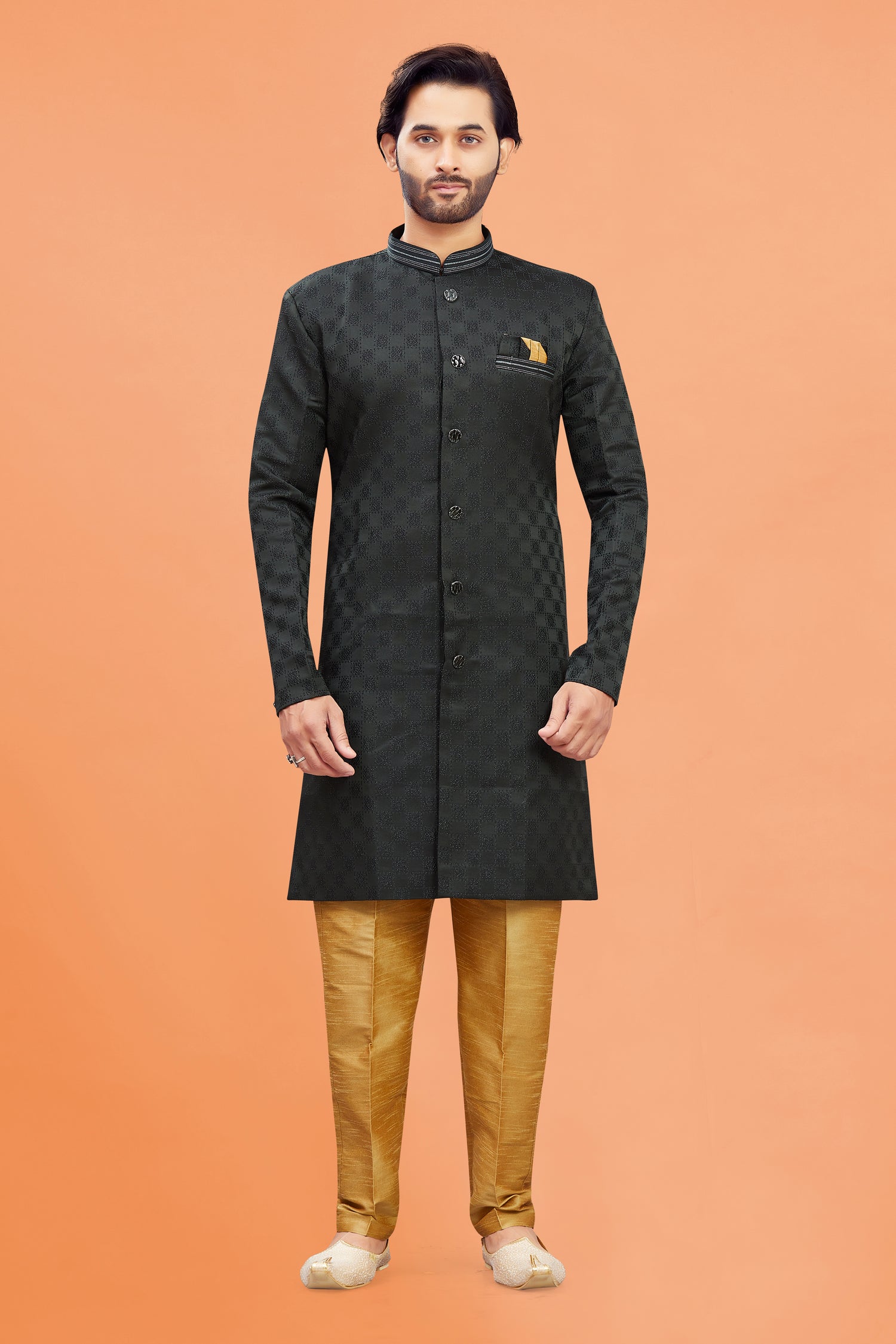 Mens Silk Kurta Set