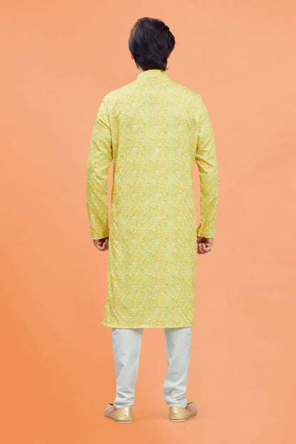 Mens Silk Kurta Set