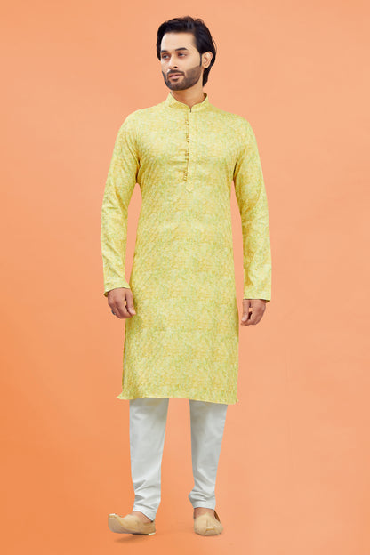 Mens Silk Kurta Set