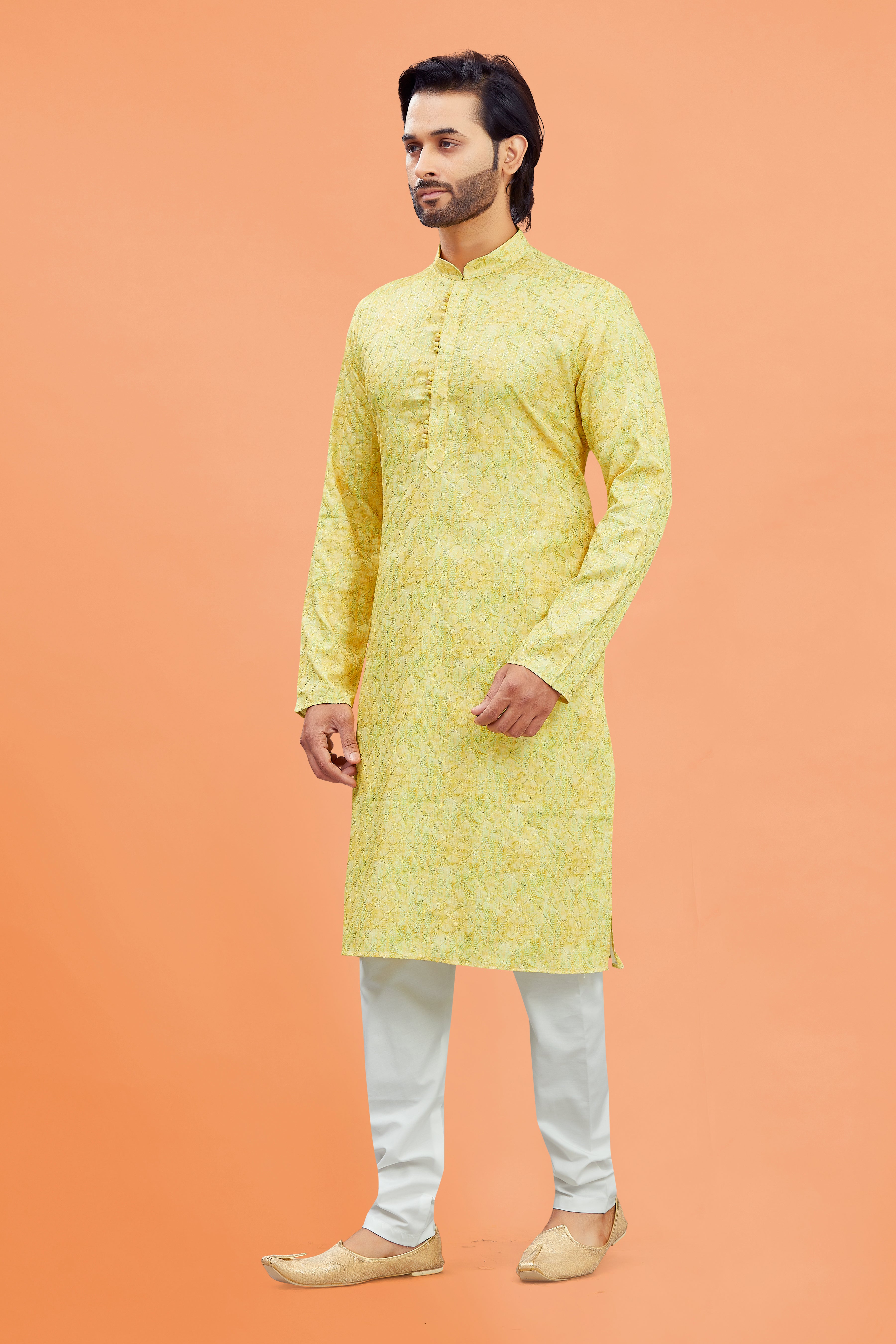 Mens Silk Kurta Set