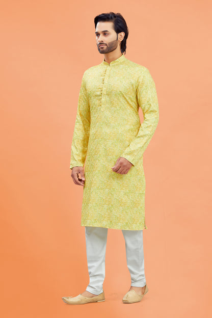 Mens Silk Kurta Set