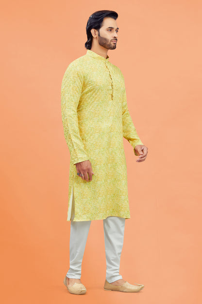Mens Silk Kurta Set