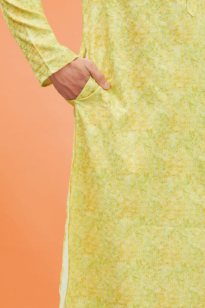 Mens Silk Kurta Set