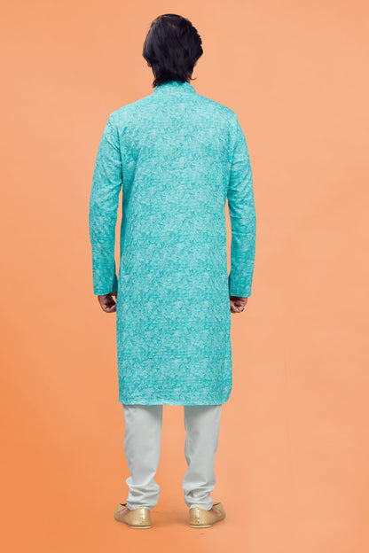 Mens Silk Kurta Set