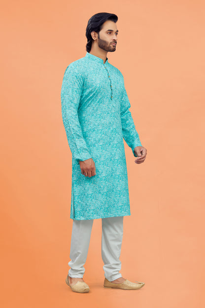 Mens Silk Kurta Set