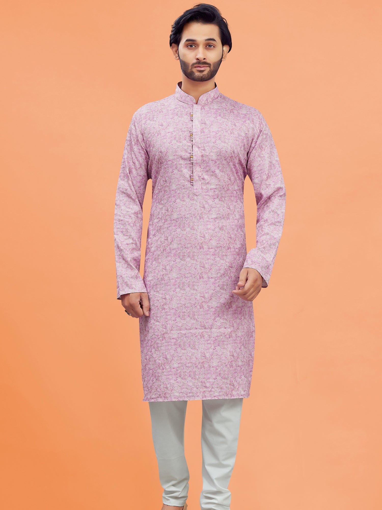 Mens Silk Kurta Set