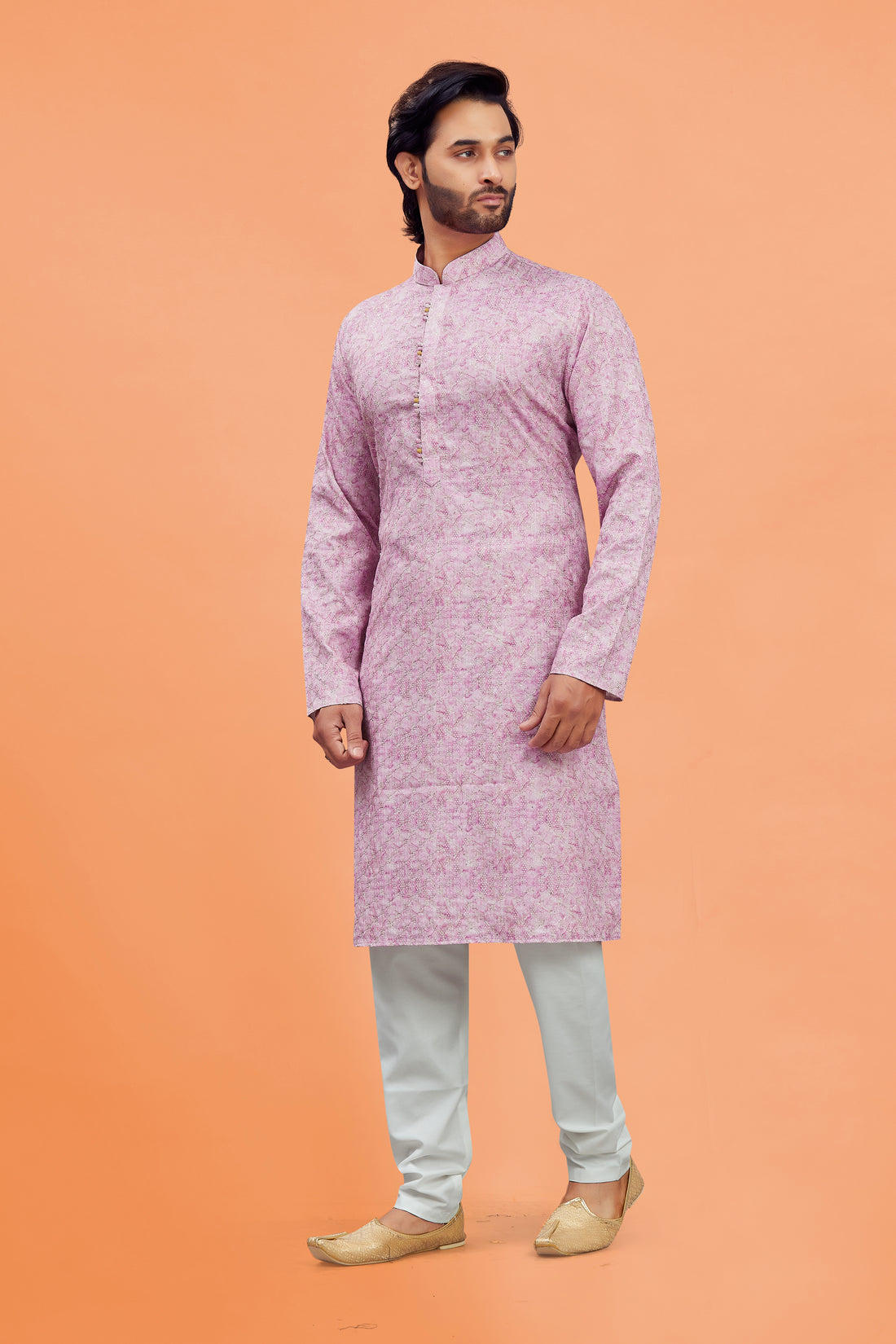 Mens Silk Kurta Set