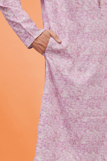 Mens Silk Kurta Set