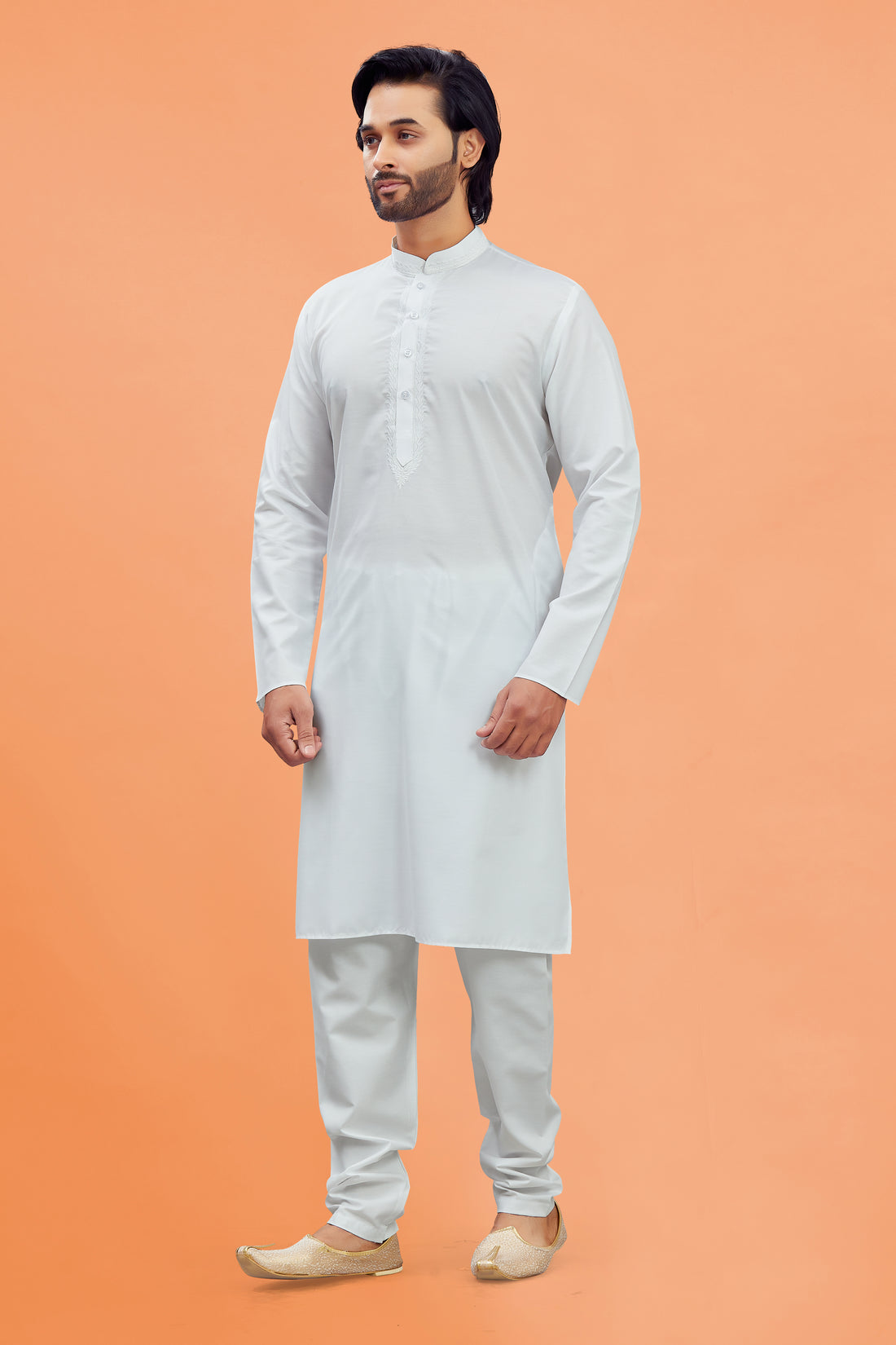 Mens Plain Kurta Set - Roop Darshan