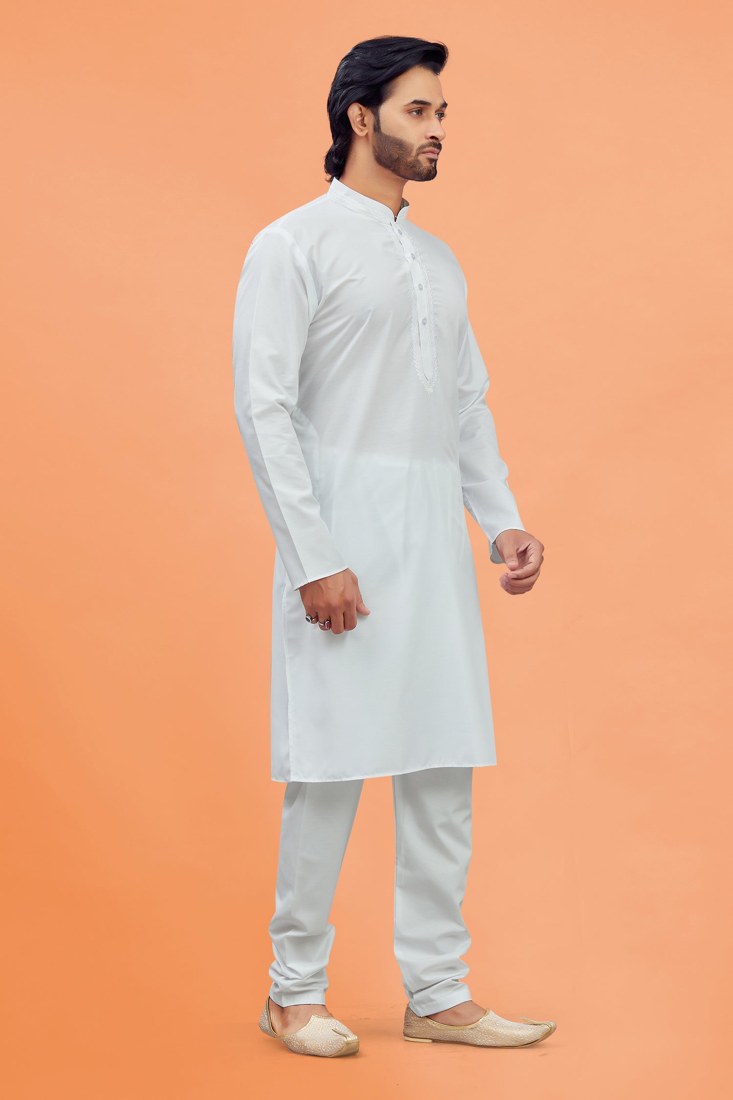 Mens Plain Kurta Set - Roop Darshan