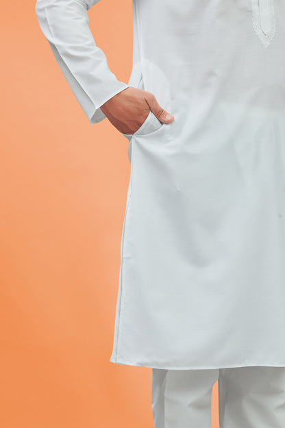 Mens Plain Kurta Set - Roop Darshan