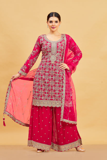 Karishma Palazzo Suit - Roop Darshan