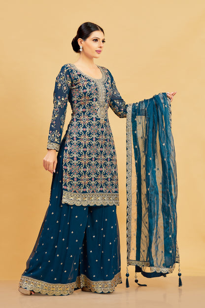 Karishma Palazzo Suit - Roop Darshan