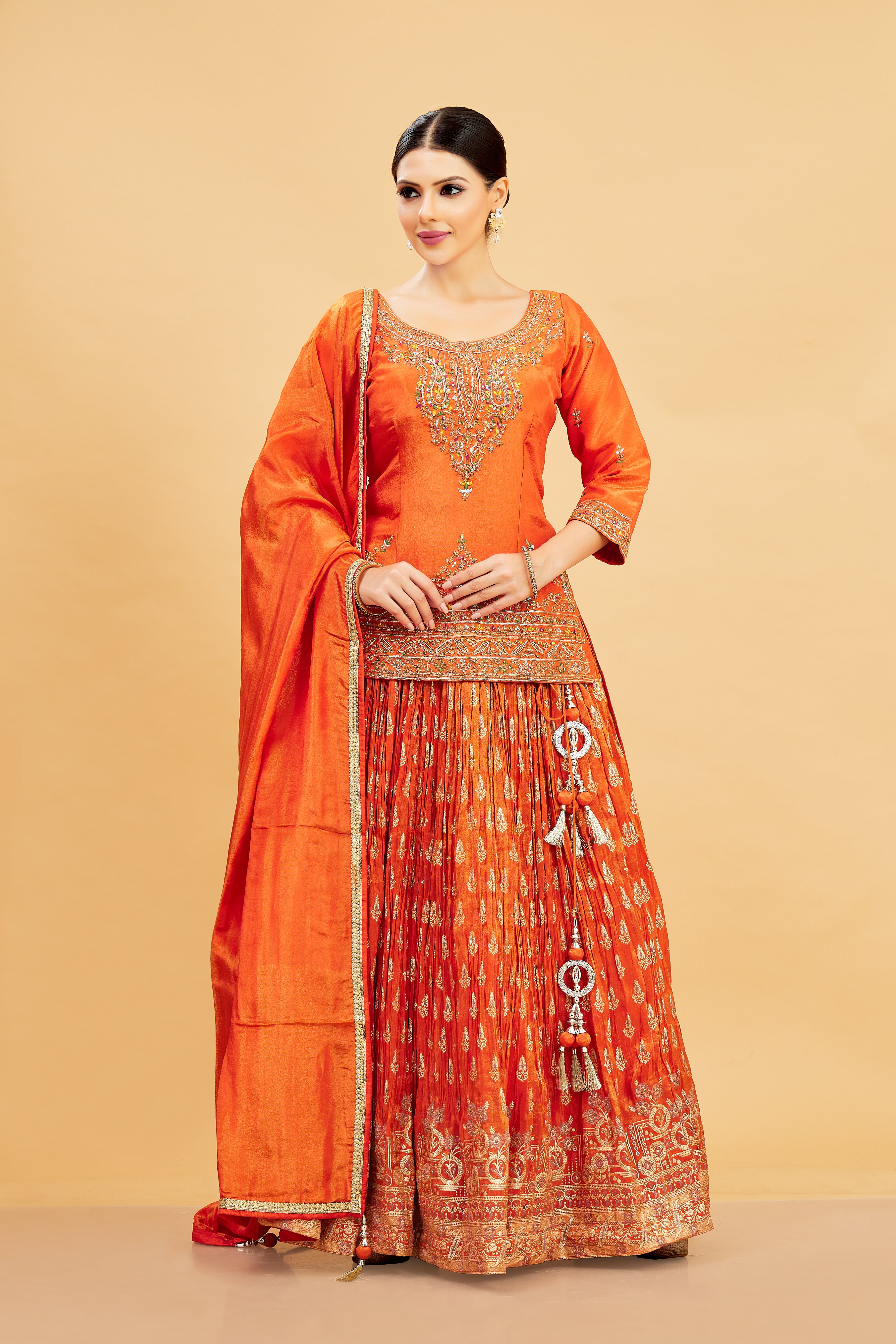 Emi Long Top Lehenga - Roop Darshan