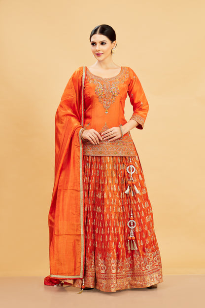 Emi Long Top Lehenga - Roop Darshan
