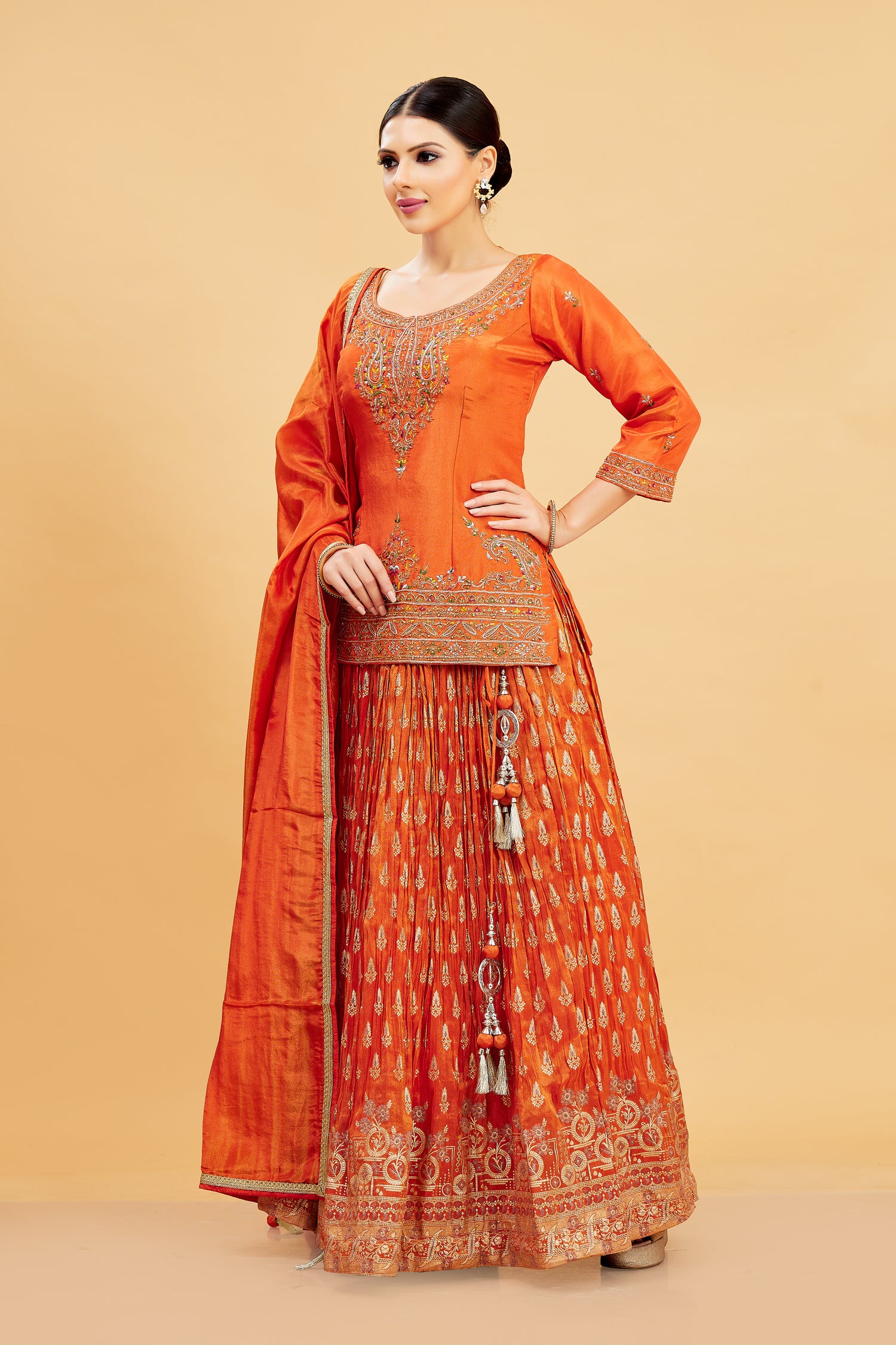 Emi Long Top Lehenga - Roop Darshan