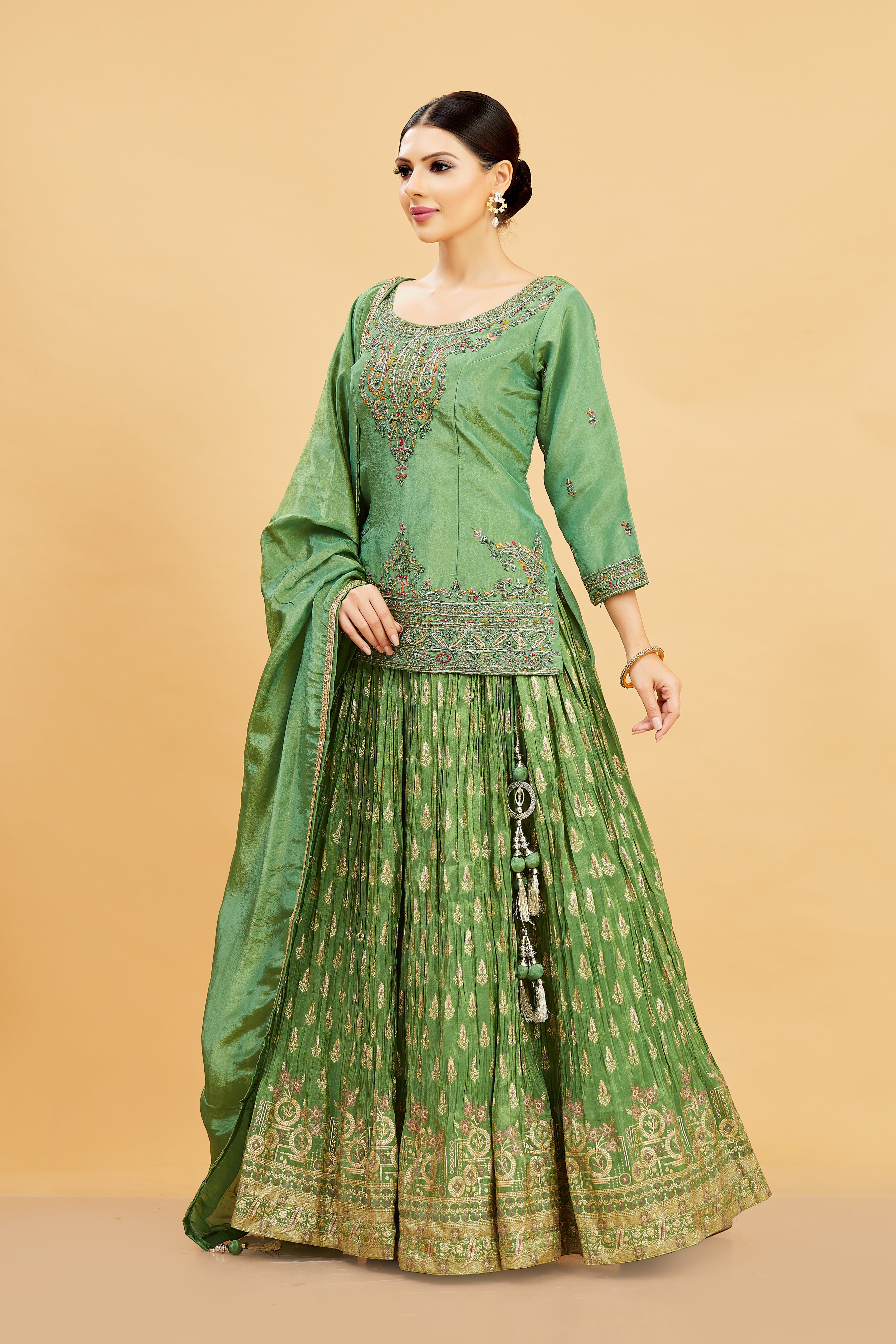 Emi Long Top Lehenga - Roop Darshan