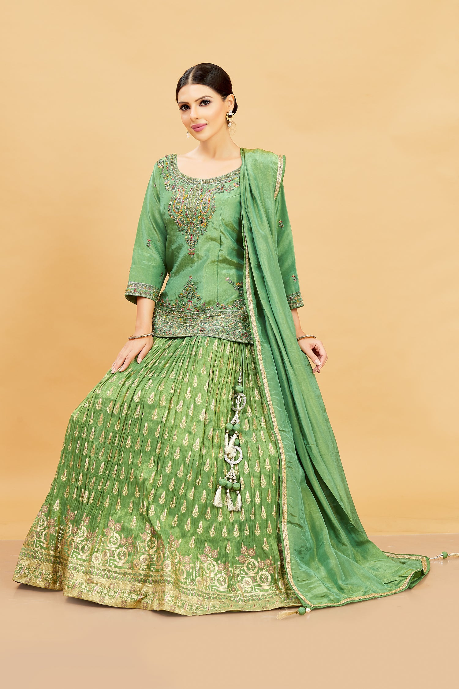 Emi Long Top Lehenga - Roop Darshan