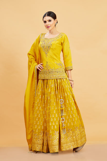 Emi Long Top Lehenga - Roop Darshan