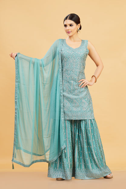 Riya Sharara Suit - Roop Darshan
