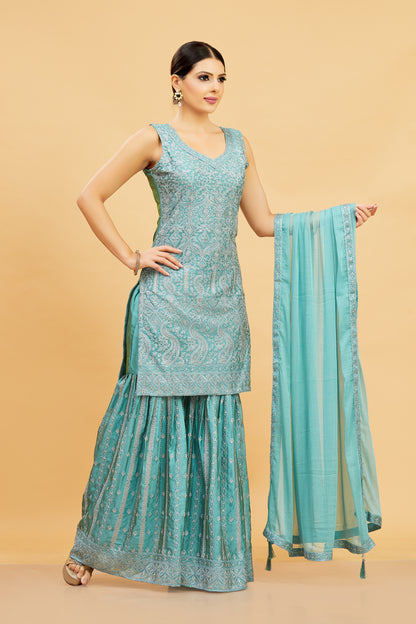 Riya Sharara Suit - Roop Darshan