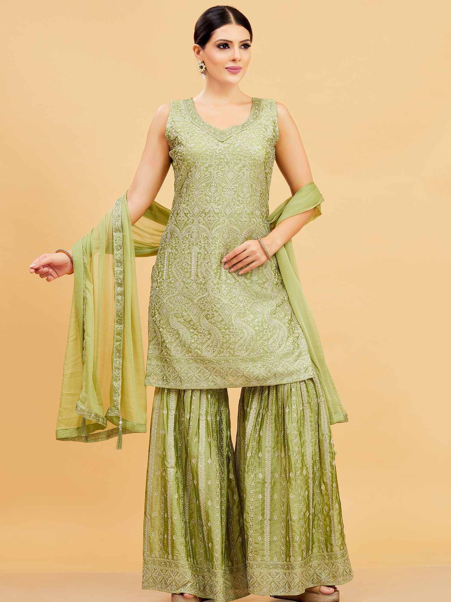 Riya Sharara Suit - Roop Darshan