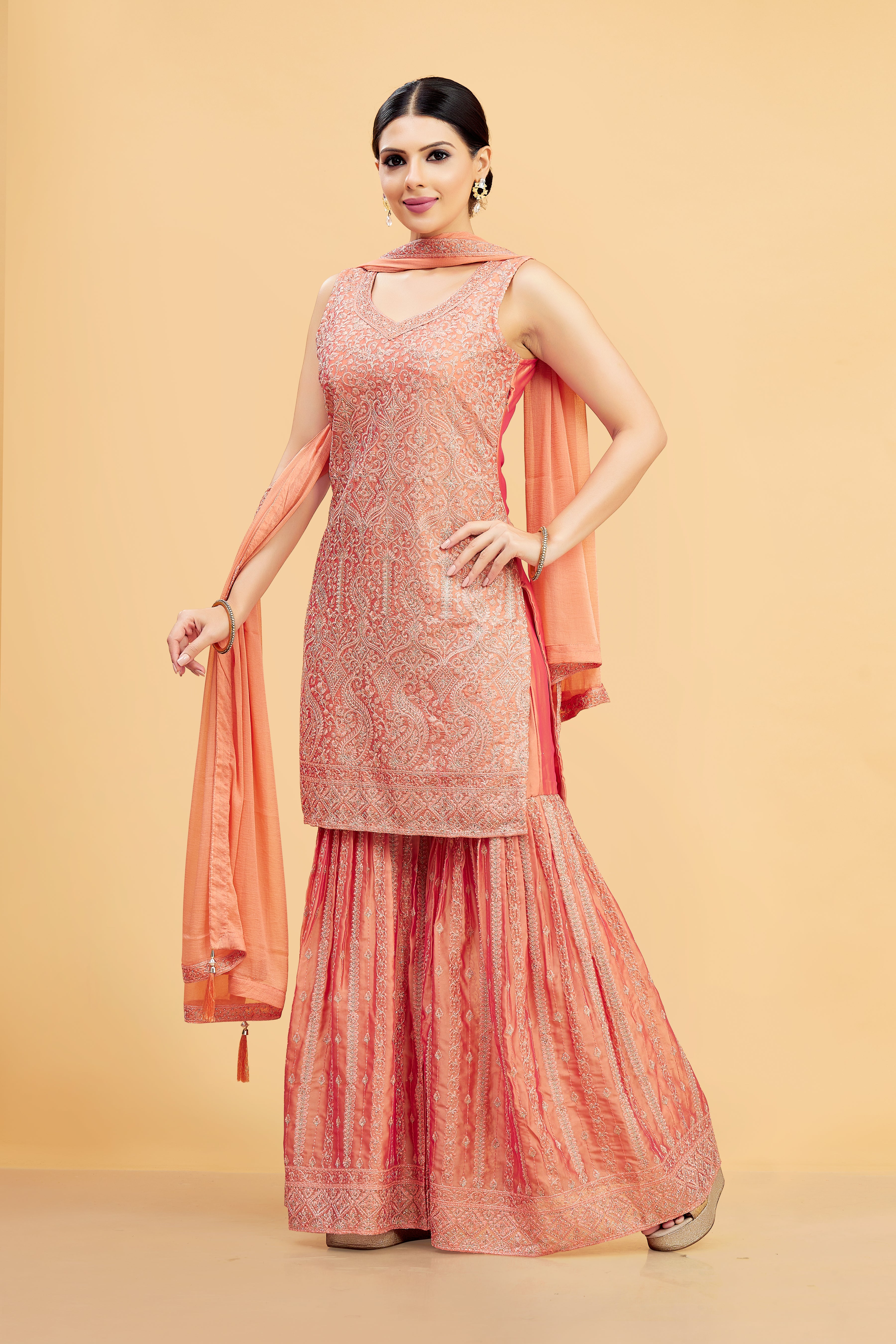 Riya Sharara Suit - Roop Darshan