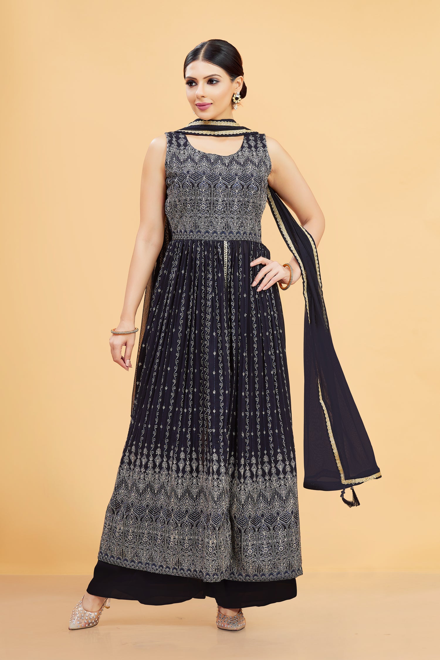 Maya Plazzo Suit - Roop Darshan