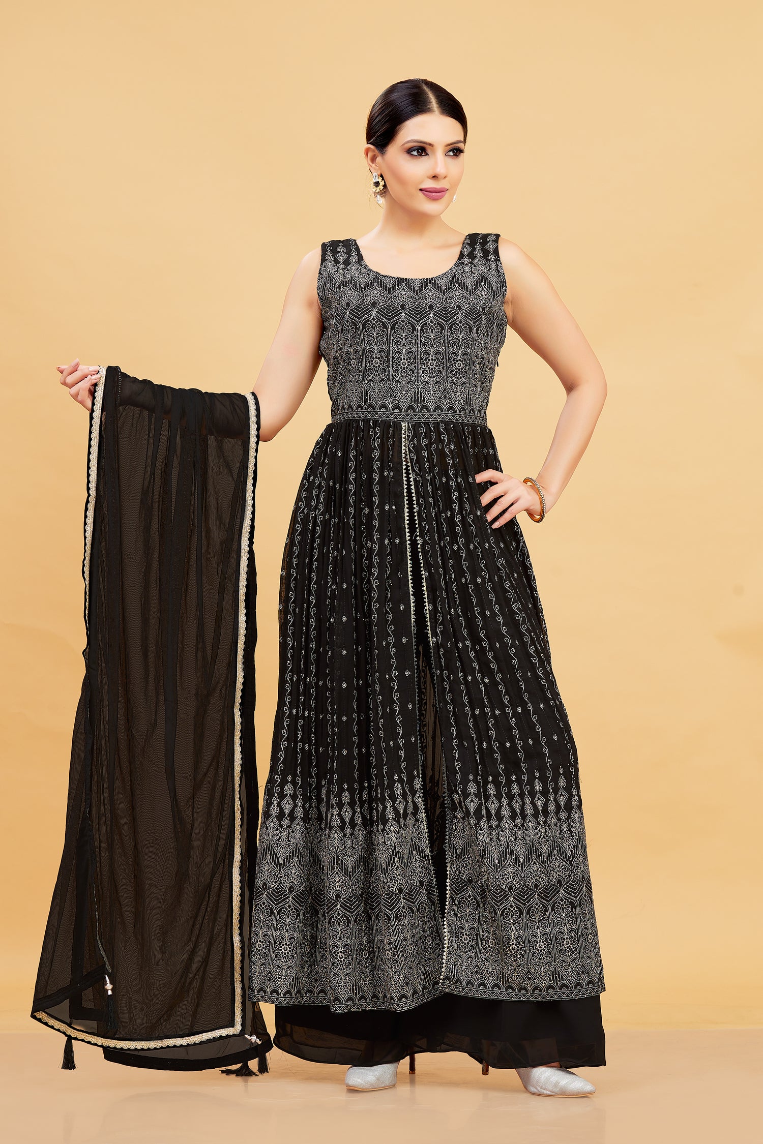 Maya Plazzo Suit - Roop Darshan