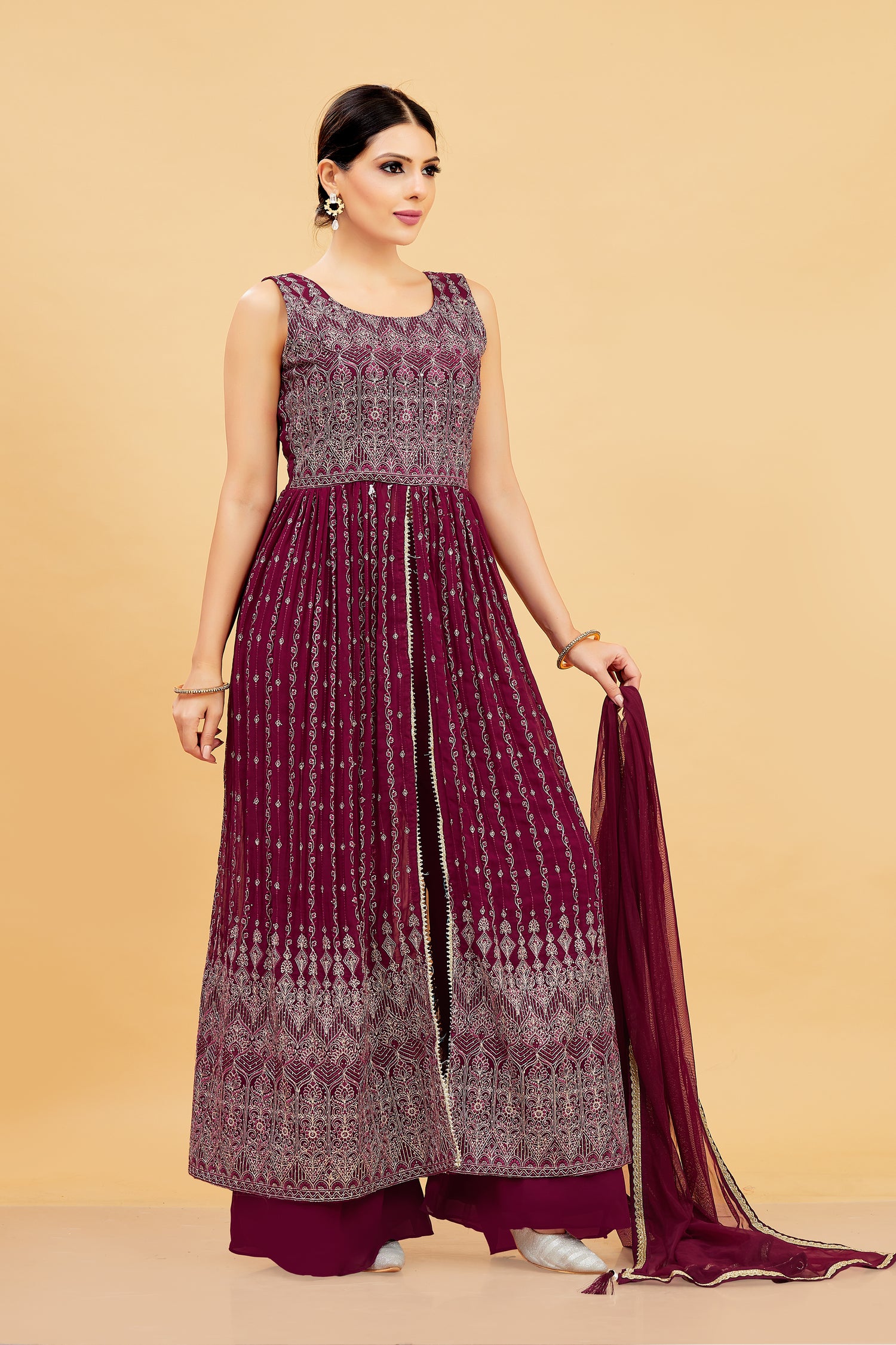 Maya Plazzo Suit - Roop Darshan