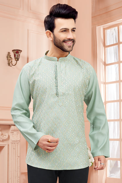 Mens Embroidered Kurta - Roop Darshan