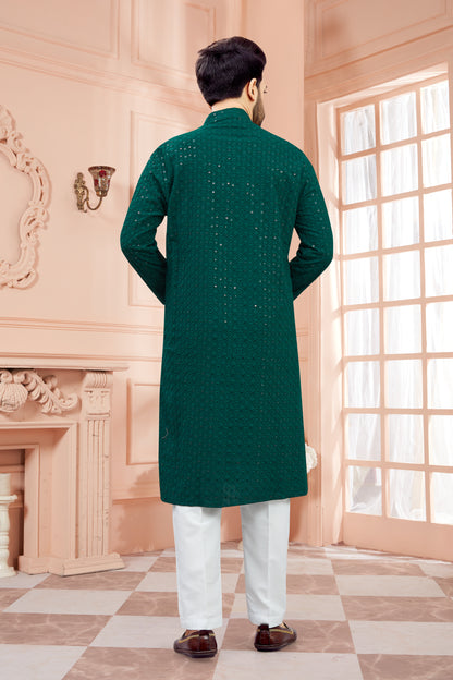 Mens Tiki Resham Kurta Set
