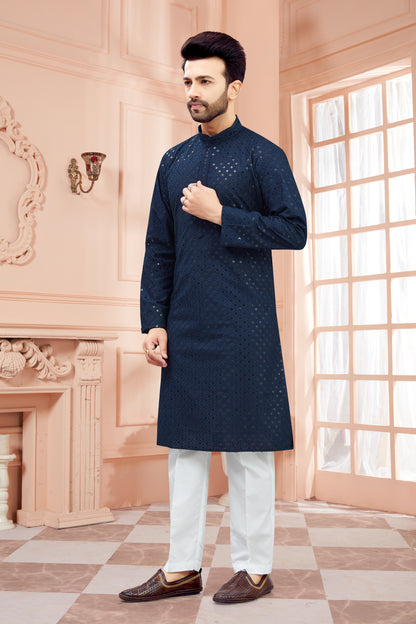 Mens Tiki Resham Kurta Set