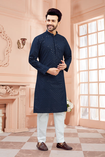 Mens Tiki Resham Kurta Set