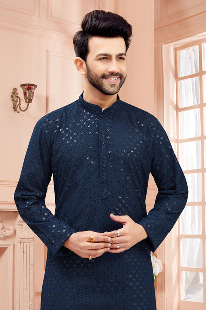 Mens Tiki Resham Kurta Set