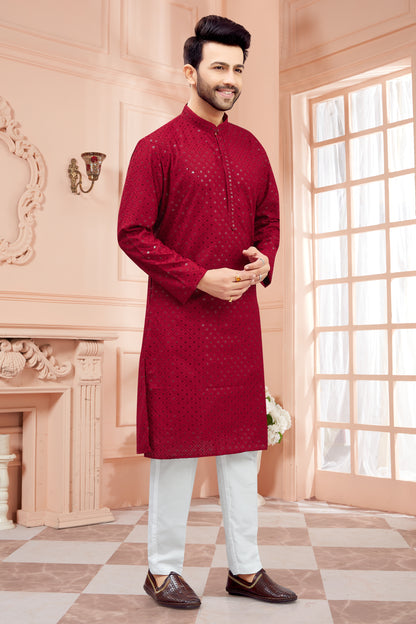 Mens Tiki Resham Kurta Set