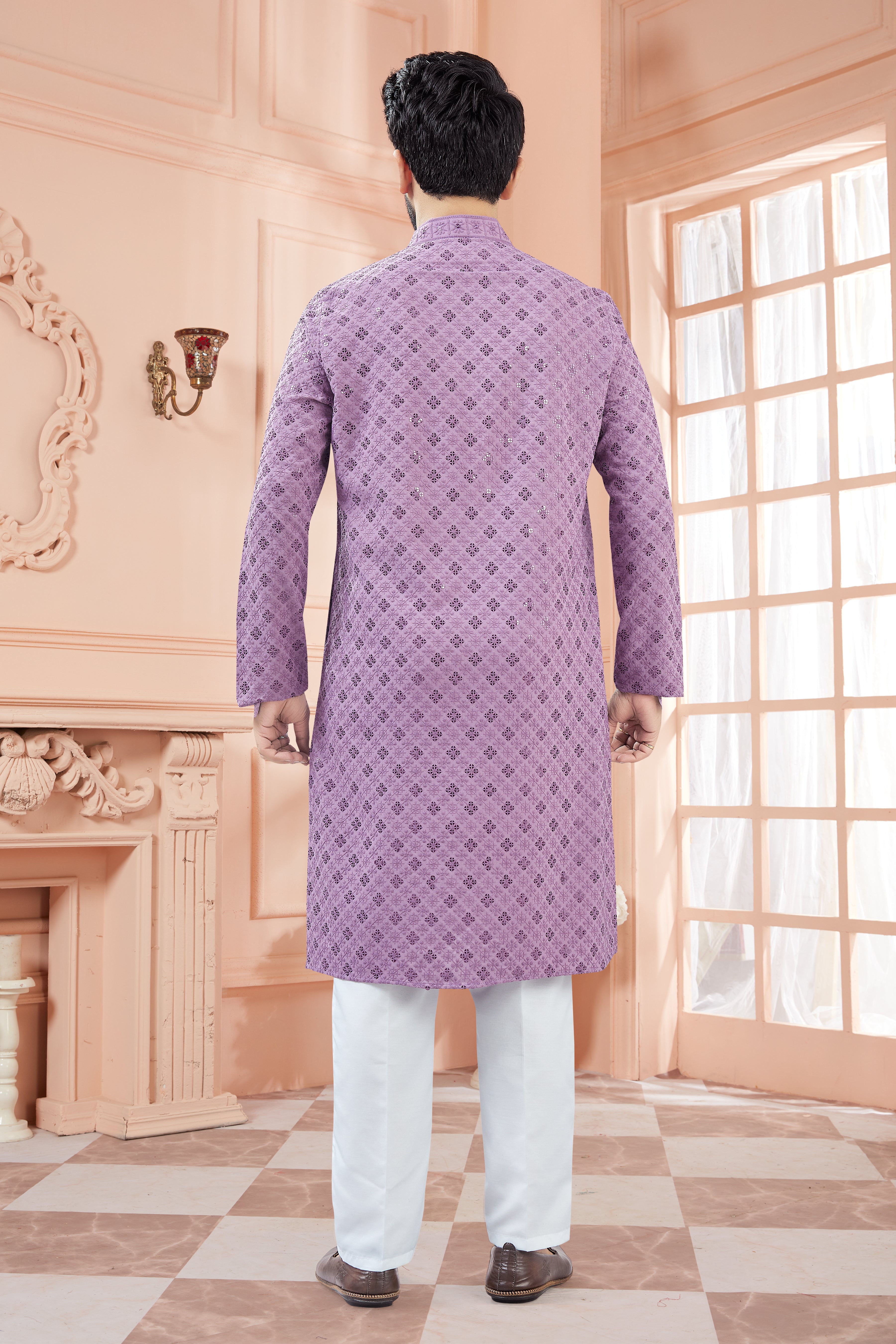 Mens Tiki Resham Kurta Set