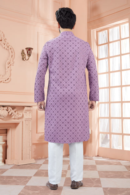 Mens Tiki Resham Kurta Set
